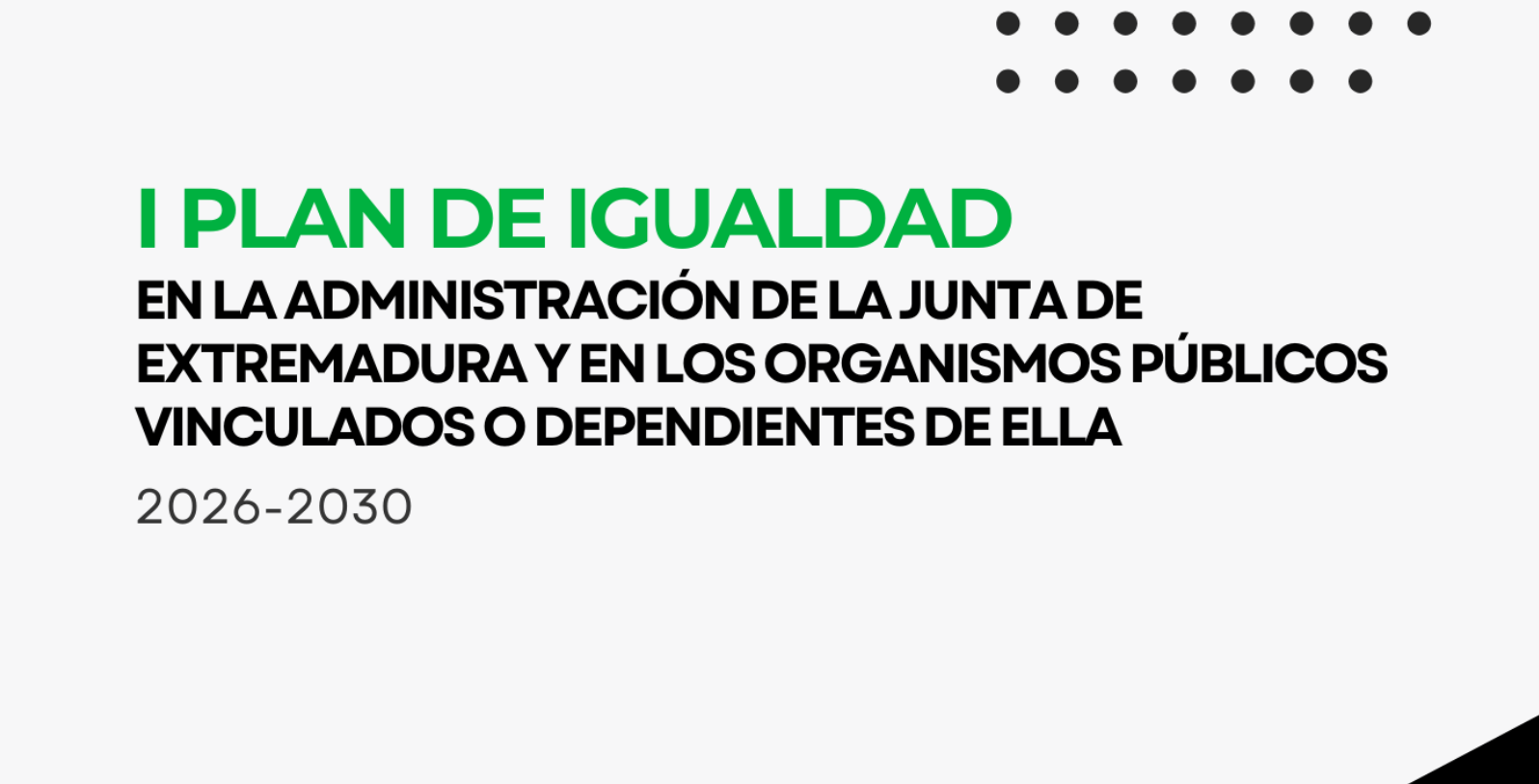 Plan de ยฟIgualdad?