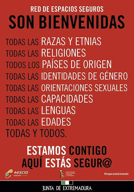 Cartel de la campaña Red de Espacios Seguros