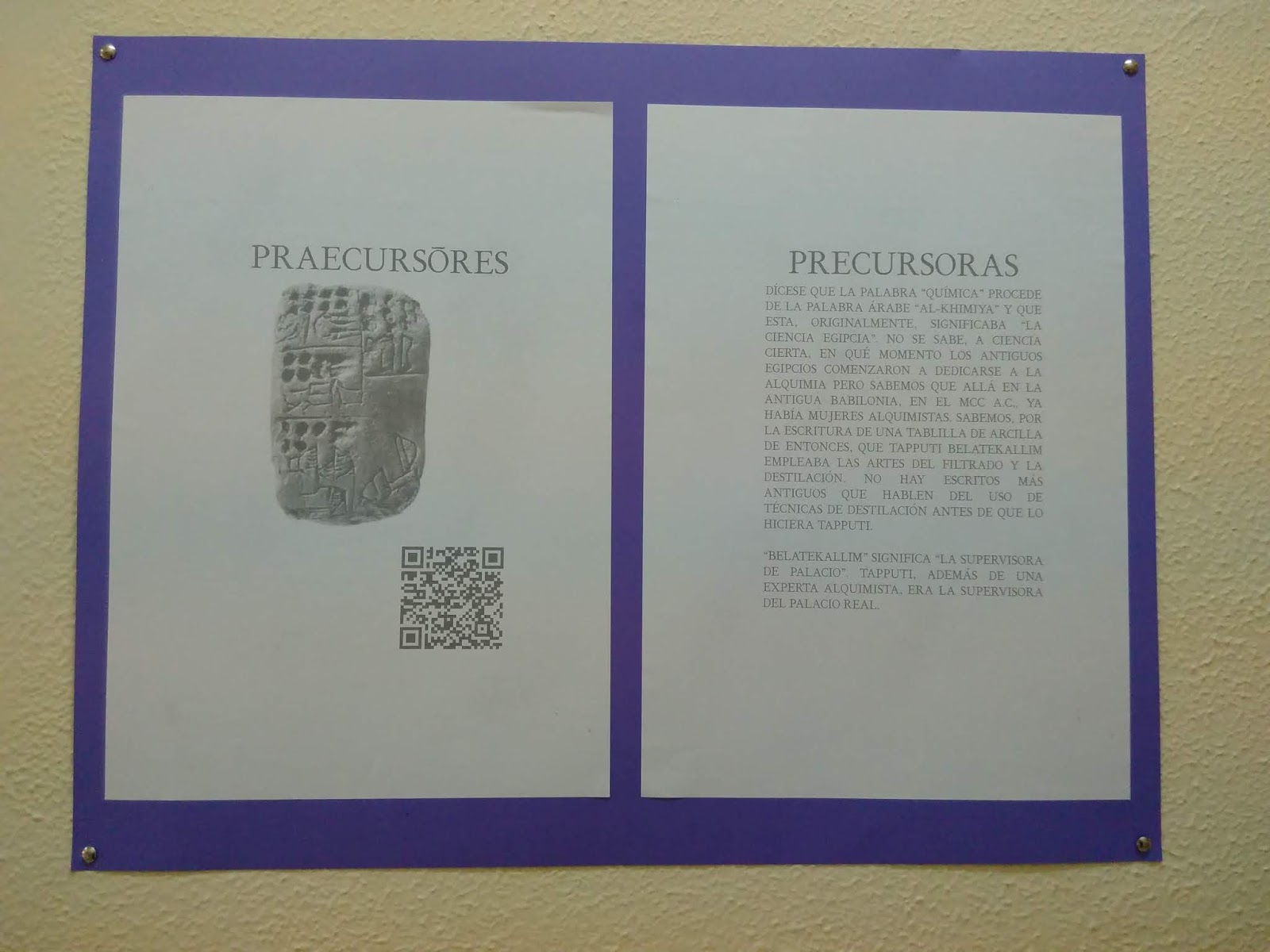 Fotografía de uno de los carteles