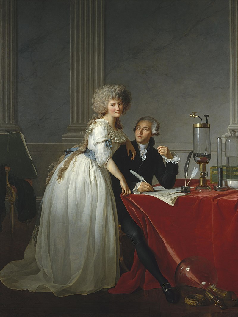 Retrato de Marie-Anne Pierrette Paulze y Antoine Laurent de Lavoisier
