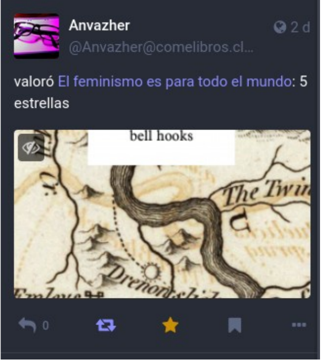 Pantallazo de Mastodon