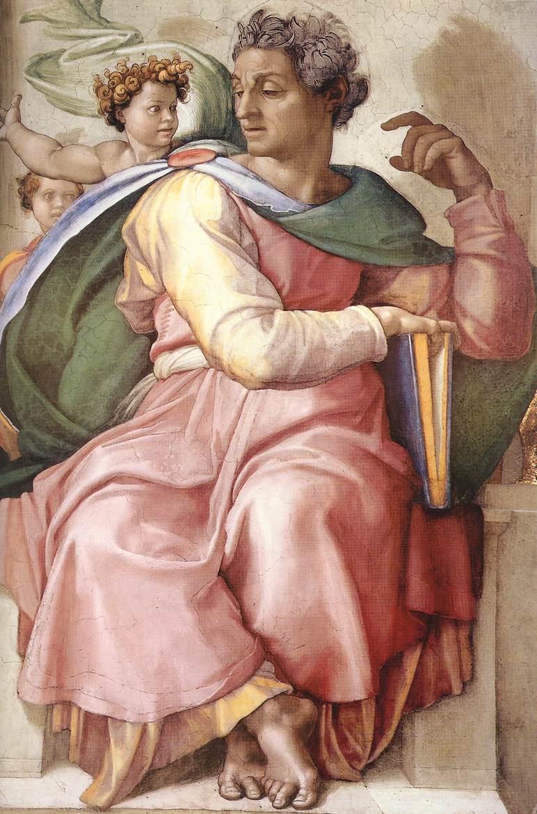 El profeta Isaias representado por Miguel Ángel en la Capilla Sixtina