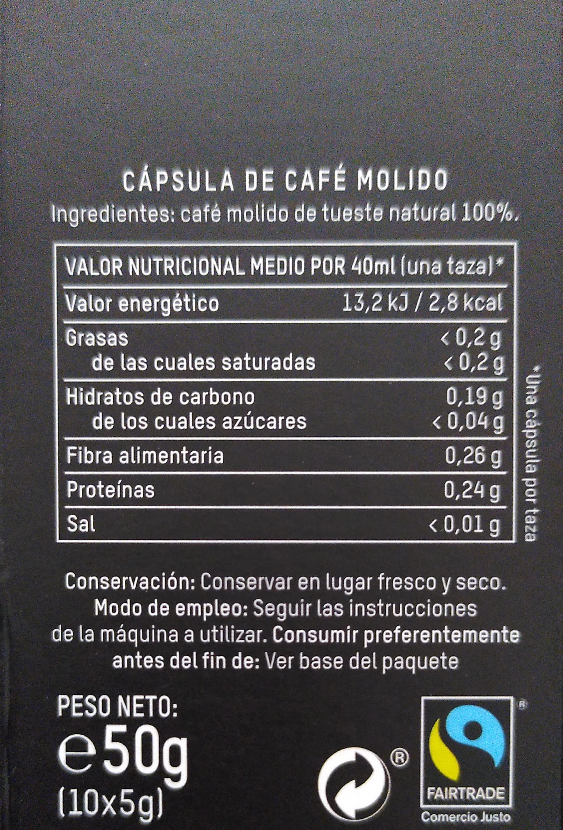 Café espresso intenso