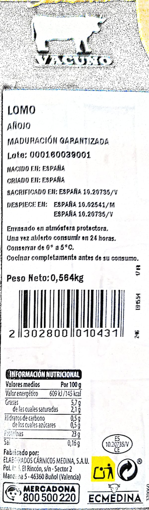Lomo vacuno