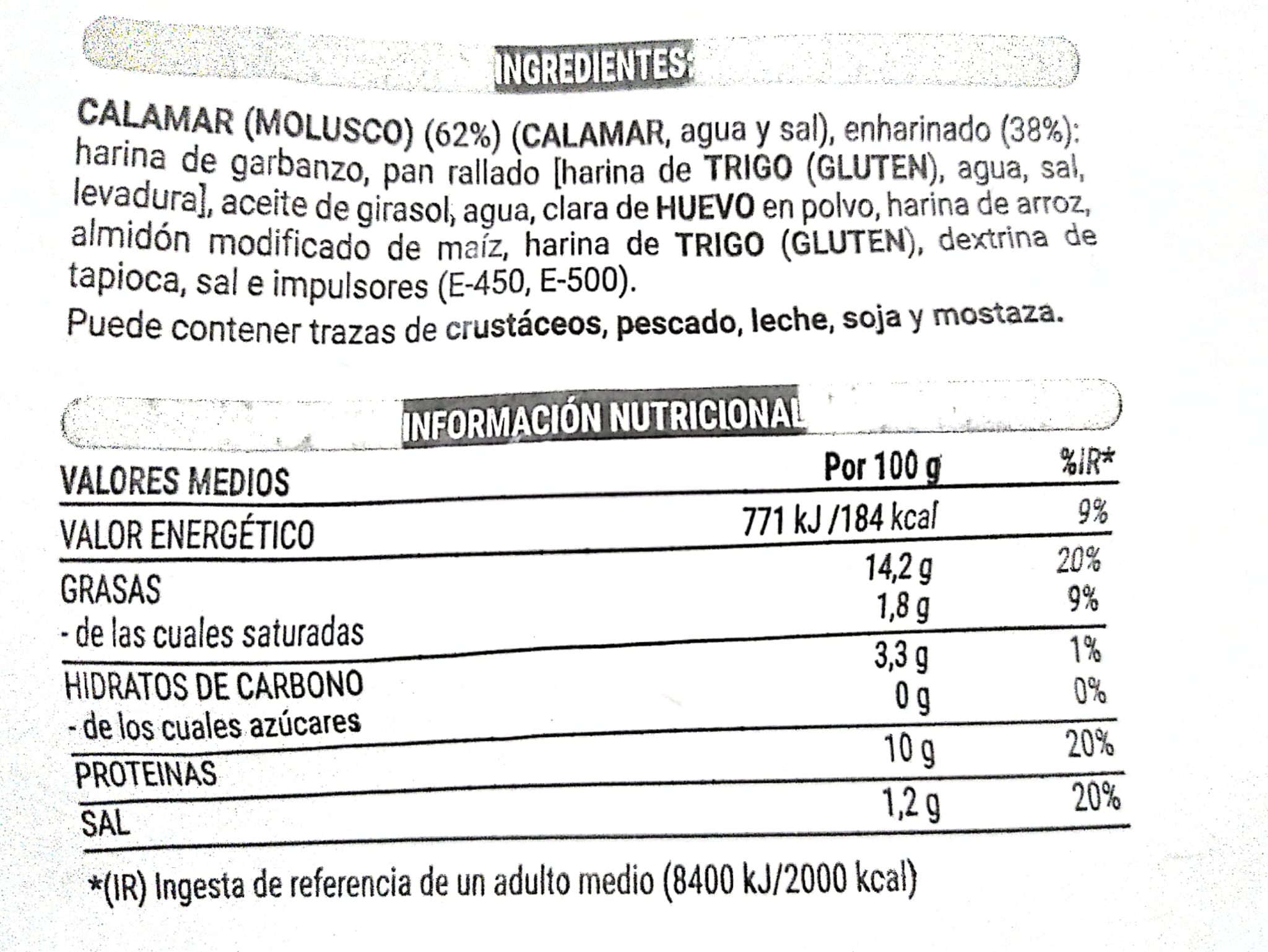Chipirones rebozados